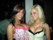 A classic blonde vs brunette