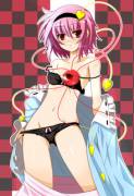 Satori's underwear is very adult.