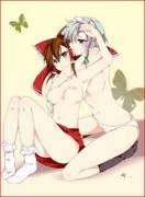 Sakuya and Reimu