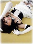 Skimpy gothic maid