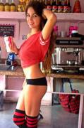 Red barista