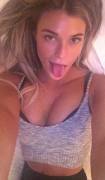 Tongue out