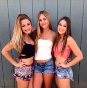 Three in shorts