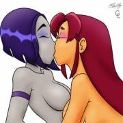 Starfire and Raven