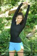 Nina Dobrev in Central Park