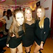 Three in black