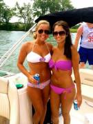 Two girls on boat.