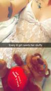 Every little needs her stuf(f)y :)