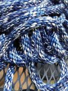 This is what happens when you dye rope made from a polyester/nylon blend. I was worried, but it turned out awesome.