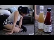 Youtuber Anna Akana has her cats review wine wearing see-through shirt. [Immediate]