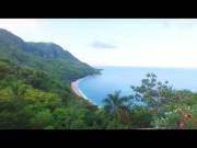 Scenic beach in Barahona, Dominican Republic