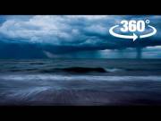 360 Degree Timelapse of Storm over Coastline of Sian Ka'an Biosphere Reserve, Mexico