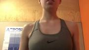[F]lashing you guys from my school gym