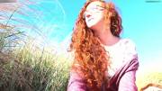 Cute redhead outdoor blowjob [GIF]