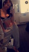 Sweatpants and bra