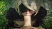 2B blowjob, (Yeero) [NieR: Automata]