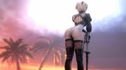 2B butt shake, (noname55) [NieR: Automata]